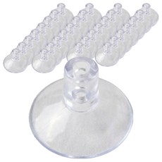 이츠굿텐 좌우 및 세로까지 가능 압착고무 다용도 강력흡착판, 투명, 50개