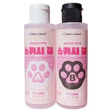 마니랜드 스퀴시 젤 공예용 말랑이 슬라임 만들기 DIY 세트 A 핑크라벨 말랑, 1세트, A.핑크라벨-말랑 반투명, 반투명