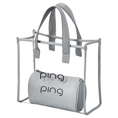 PING W 透明托特包, 灰色, 1個