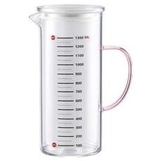 발룬피니 내열유리 컬러핸들 물병, 혼합색상, 1개, 1.5L
