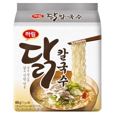 하림 닭칼국수 봉지, 117g, 4개