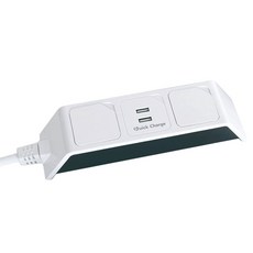 NEMOTAP USB高速充電A型一般2孔 SY-NA2 USB QC, 1.5m, 1個