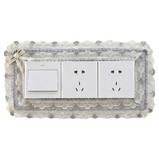 Smile Ggabi 時尚織物收納開關蓋貼紙 K型, 混合色