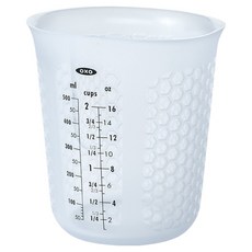 옥소 굿그립 스퀴즈앤푸어 실리콘 계량컵, 혼합색상, 1개, 500ml