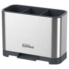 Eurolux 不鏽鋼餐具筒, 銀色, 1個