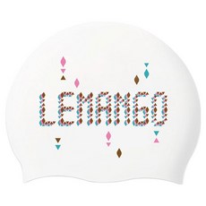 르망고 남녀공용 크리스탈 플로우 실내외 수모 5682, 화이트, 1개