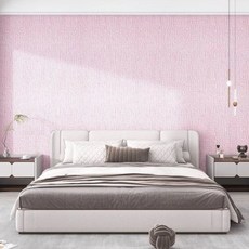 홍시마켓 두꺼운 3D 3차원 벽 스티커 단열 방수 방습 충돌방지 폼 5p, 린넨 라이트 핑크