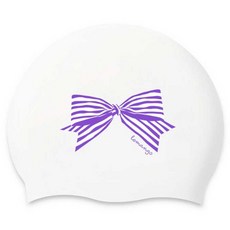 LEMAnGO 男女通用 Lista Violet 室內外泳帽 4201, 白色, 1個