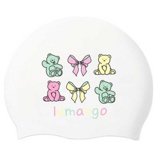 LEMAnGO 男女通用 Felix 泰迪室內外泳帽 4197, 1個, 白色(white)