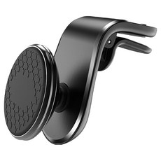 레드에셋 차량용 송풍구형 핸드폰 거치대, 블랙, 1개