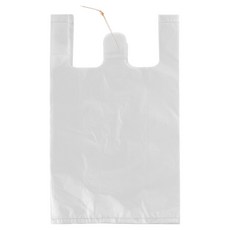 手提塑膠袋 乳白色, 200個, 10L