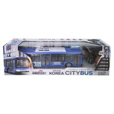 유앤원 코리아 시티 버스 RC카, 블루 + 화이트, 1개