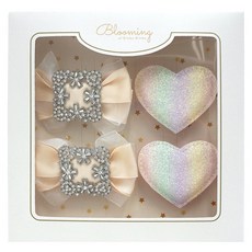 Bimbo Bimba 配件 蝴蝶結 2入 + 愛心 2入 套組