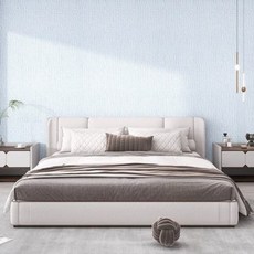 홍시마켓 두꺼운 3D 3차원 벽 스티커 단열 방수 방습 충돌방지 폼 5p, 린넨 라이트 블루