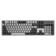 큐센 PBT 풀윤활 가스켓 유선 기계식 키보드 YSY 실론밀크축, 스모크드 펄 그레이, QSENN X104, 제조사축