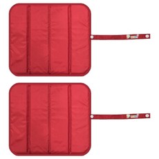 더해피 휴대용 접이식 등산 방석 2p, 01 무지 레드