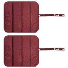 더해피 휴대용 접이식 등산 방석 2p, 06 무지 버건디