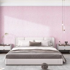 紅柿市集 加厚 3D 三維壁貼 隔熱 防水 防潮 防撞 泡棉 50cm x 3m x 厚度 5mm, 亞麻淺粉色, 1個