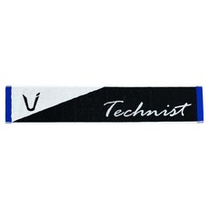 Technist 羽球運動毛巾 110 x 19 cm TA-T10, 1個, 黑色 + 白色