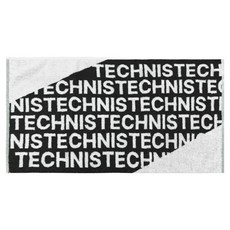Technist 羽球運動毛巾 80 x 40 cm TA-T1, 黑色 + 白色(TA-T12), 1個