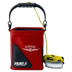 야이바엑스 접이식 두레박 살림통 KYB-24, RED