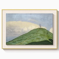 다담리빙 중세풍 고급 거실 소파 장식 알루미늄 액자 Wilderness, 골드