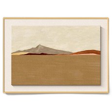 다담리빙 중세풍 고급 거실 소파 장식 알루미늄 액자 Sand Sea, 골드