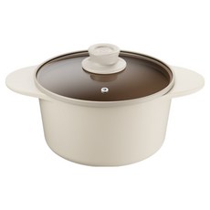 Tefal 特福 電磁爐 陶瓷 鑄鐵 ICON 雙耳鍋, 1個, 燕麥奶