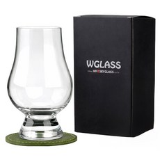 글렌캐런 글래스 std + 마텐더 가죽코스터 올리브그린 세트, 1세트