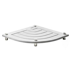 上手家居 圓弧硅藻土吸水墊, 白色, 1個