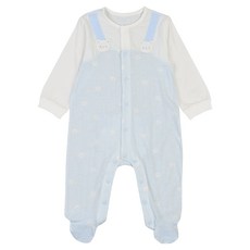 압소바 신생아용 블블 코튼모달 우주복