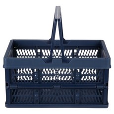 플라라 수납 접이식 정리 미니 폴딩바스켓 8L, 네이비, 1개