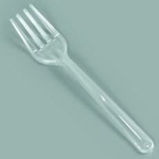 천운패키지 포크 투명 12cm 개별포장, 1개, 100개입