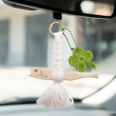 어반카 걸이형 액막이 명태 장식, 베이지, 1개