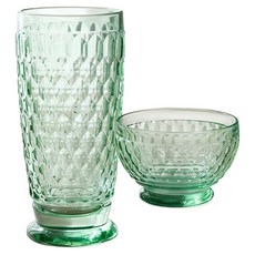 빌레로이앤보흐 롱드링크 고블렛 400ml + 인디비주얼 디저트볼 114ml x 2p 선물세트, 그린, 1세트