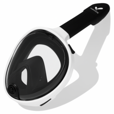 ITS LIFE 第三代兒童全罩式浮潛面罩, 白色 + 黑色