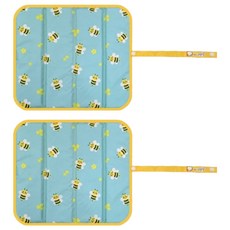 더해피 휴대용 접이식 등산 방석 2p, 29 꿀벌