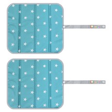 더해피 휴대용 접이식 등산 방석 2p, 21 별 에메랄드