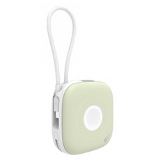 Silicon Power 廣穎電通 自帶線磁吸無線充行動電源 MP10 10000mAh 20W快充, 森林綠, SP10KMAPBKMP101N
