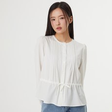 PLASTIC ISLAND 女款細褶蕾絲襯衫 PS1WB782