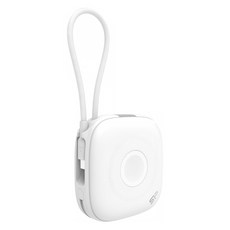 Silicon Power 廣穎電通 自帶線磁吸無線充行動電源 MP10 10000mAh 20W快充, 純淨白, SP10KMAPBKMP101W
