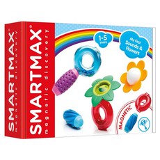 SMARTMAX 磁力接接棒 感官花朵組 6p, 混和顏色, 1套