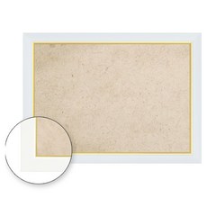 퍼즐피플 슬림형 1000 조각용 퍼즐액자 73.5 x 51 cm, 모던골드화이트, 1개