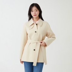 플라스틱아일랜드 여성용 숏 트렌치 코트 PS1WC782