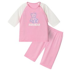 unifriend 兒童Plum Bear涼感網眼七分家居服上下套裝