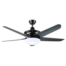 비츠조명 LED 모던 리모컨 포함 실링팬 137cm, 블랙