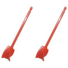 KOVIRA 튼튼한 페인트 교반기 믹서 패들 레드 3.5 x 16.5 cm, 2개