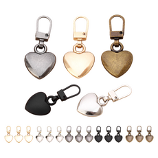 KHOOMIE 愛心造型拉鍊 5種 一鍵式修補拉頭 6W0080, 20個, 混合顏色