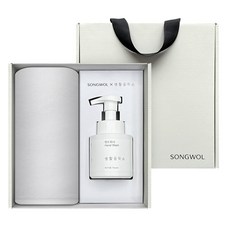 松月毛巾 生活工坊 素色潔淨洗臉毛巾 150g 30支棉紗 + 洗手乳 250ml 多功能禮盒組
