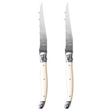 장듀보 라귀올 양식 커트러리 메인 디너나이프, 아이보리, 2개